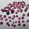 Pink Tourmaline Square 3 to 4 mm / faceted / Square