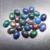 Black Opal Ethiopian , 6×8 mm, Oval, Cabochon, Ethiopian Origin