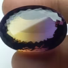 62 Carat Amitrine excellent cut , Oval , faceted top quality