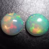 Ethiopian Opal 8 MM / Round / Cabochon / 2 Pcs.